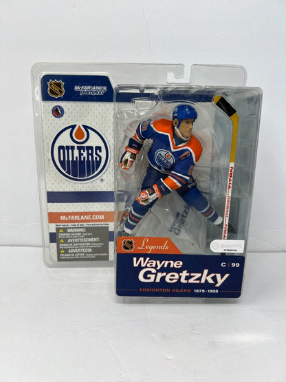 Mcfarlane NHL Wayne Gretzky Edmonton Oilers Blue Jersey Legends Series 1 Figure