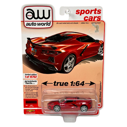 Auto World Sports Cars 2020 Chevy Corvette 1:64 Diecast Version A Version 2