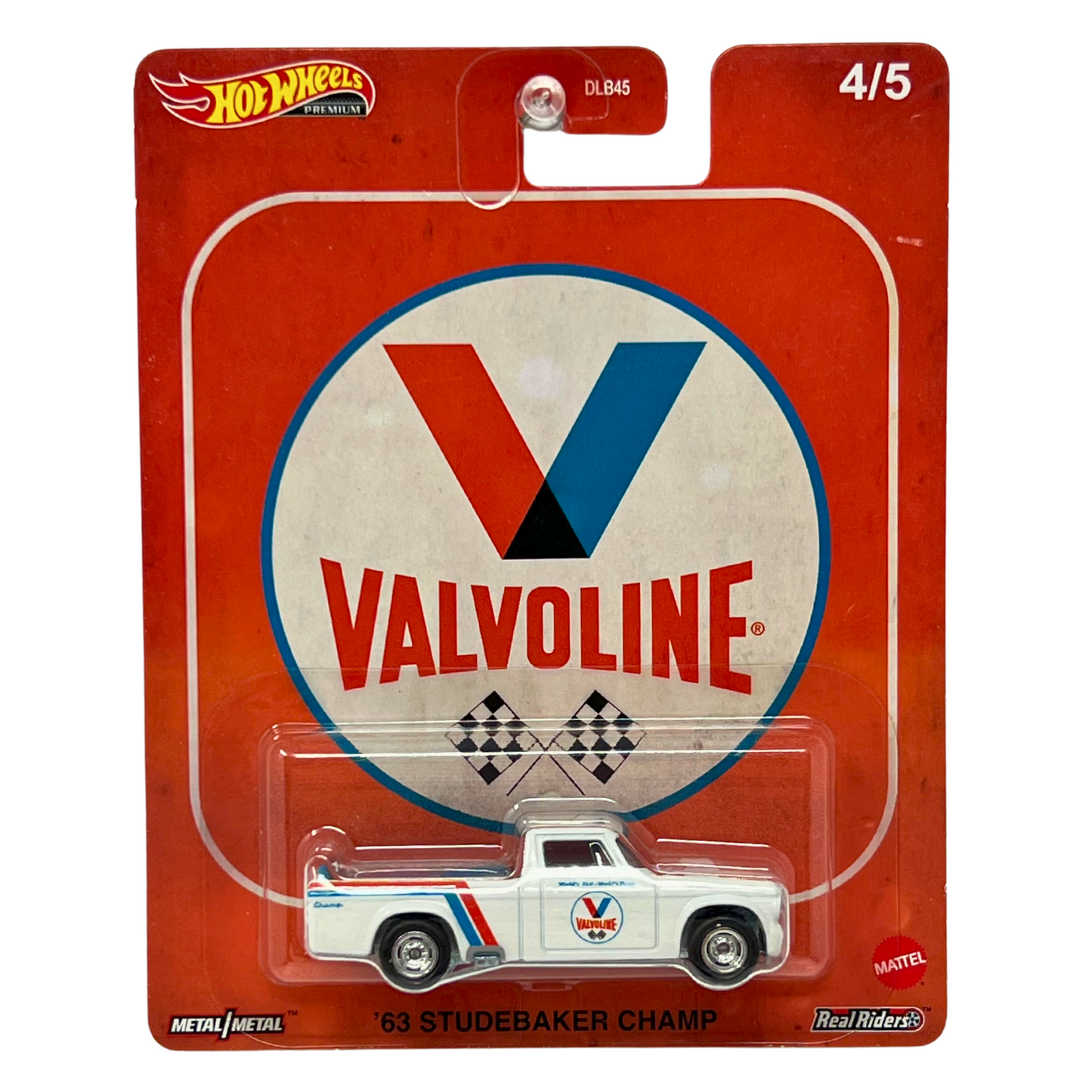 Hot Wheels Premium Valvoline 1963 Studebaker Champ 1:64 Diecast Real Riders