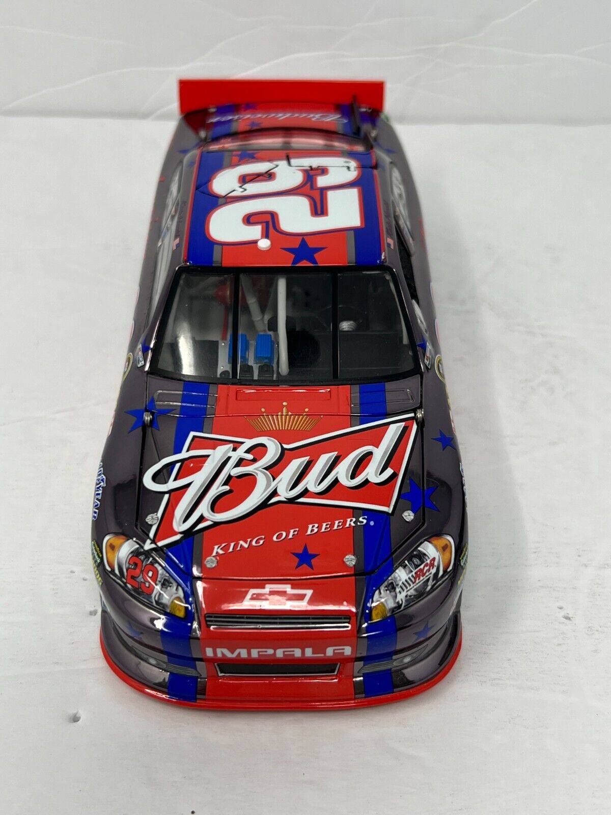 Lionel Nascar #29 Kevin Harvick Budweiser 4th of July Gunmetal 1:24 Diecast