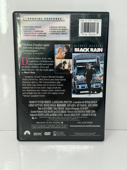 Black Rain (DVD) Crime Good Condition!!!