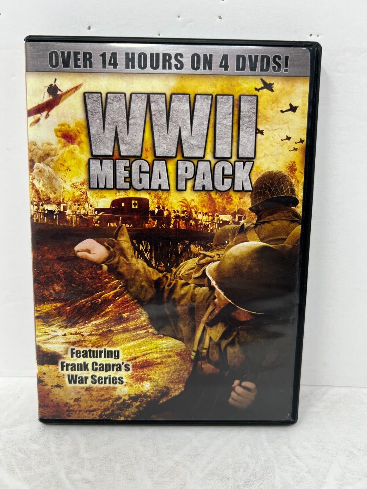 WWII Mega Pack (DVD) War Over 14 Hours on 4 DVDs Good Condition!!!