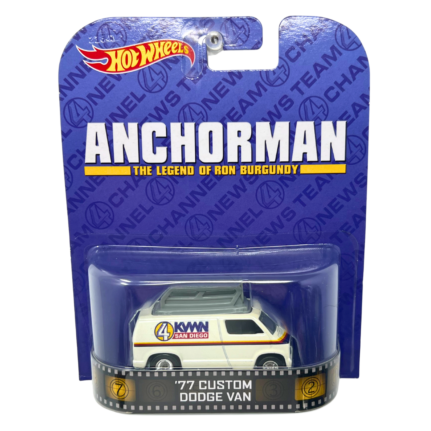 Hot Wheels Retro Entertainment Anchorman 1977 Custom Dodge Van 1:64 Diecast