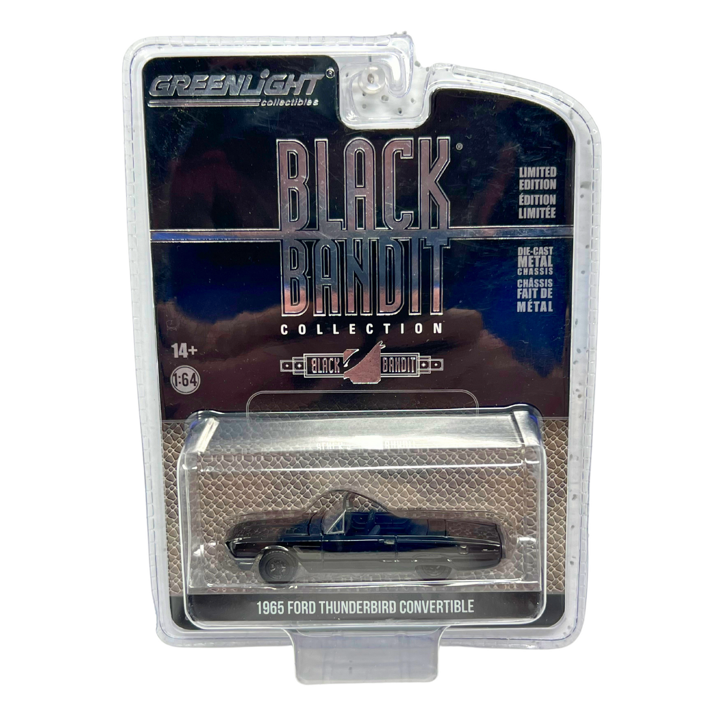 Greenlight Black Bandit 1965 Ford Thunderbird Convertible 1:64 Diecast