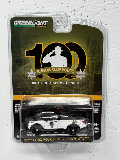 Greenlight Illinois Police 2022 Ford Police Interceptor Utility 1:64 Diecast