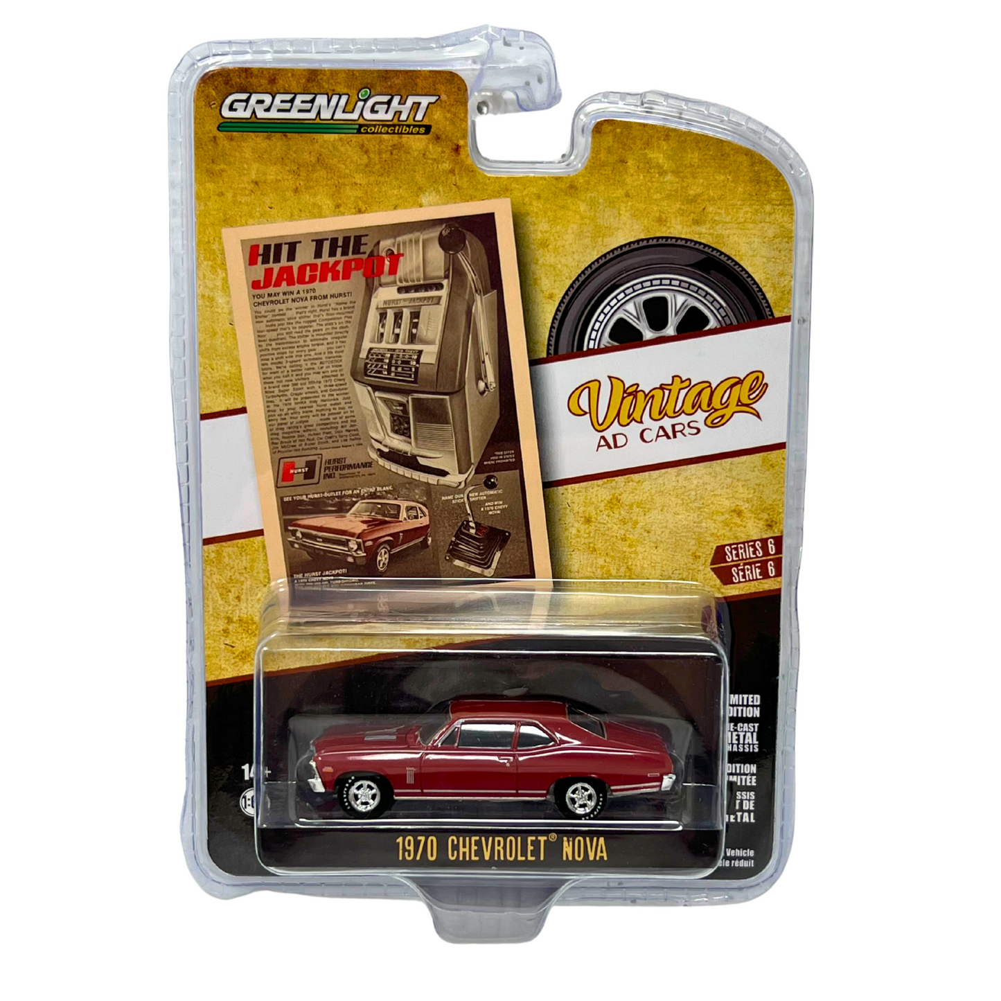 Greenlight Vintage Ad Cars 1970 Chevrolet Camaro 1:64 Diecast