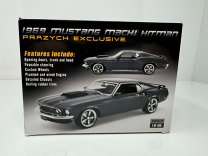 Acme 1969 Ford Mustang Mach 1 HITMAN Prazych Exclusive 1:18 Diecast 1 of 400