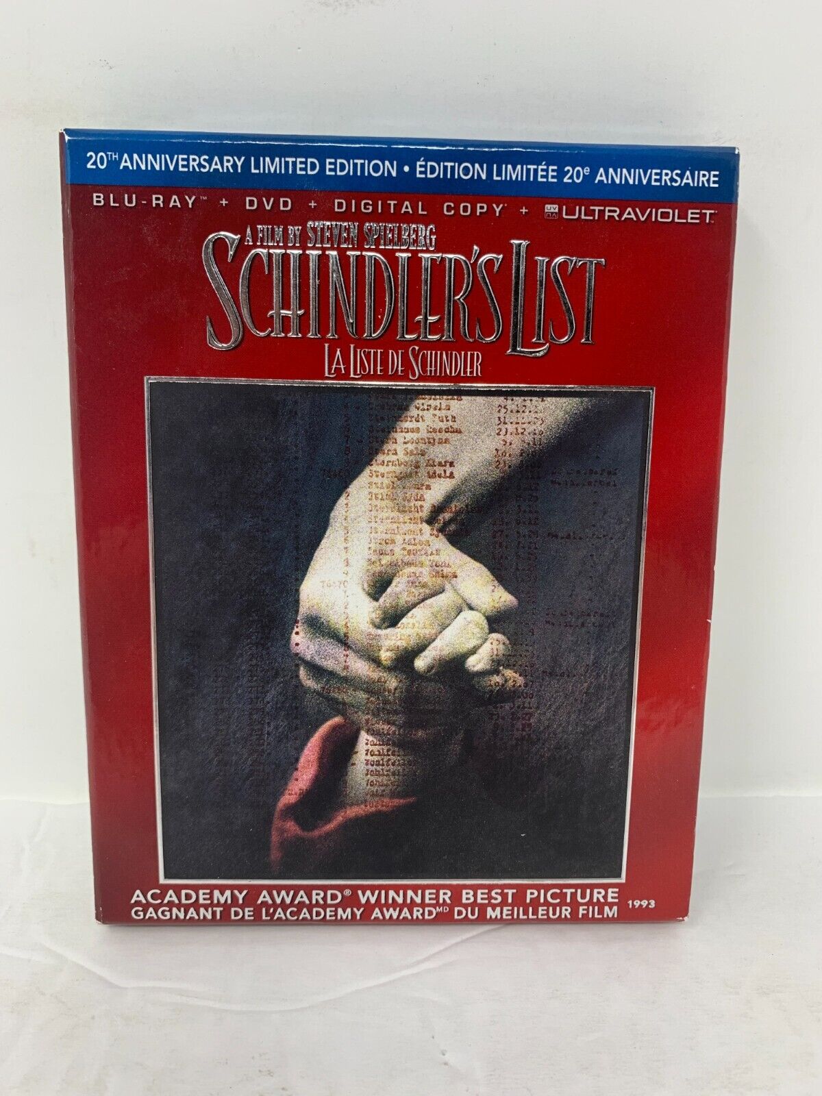 Schindler’s List (Blu-ray, 2013) 20th Anniversary Biography Good Condition!!!