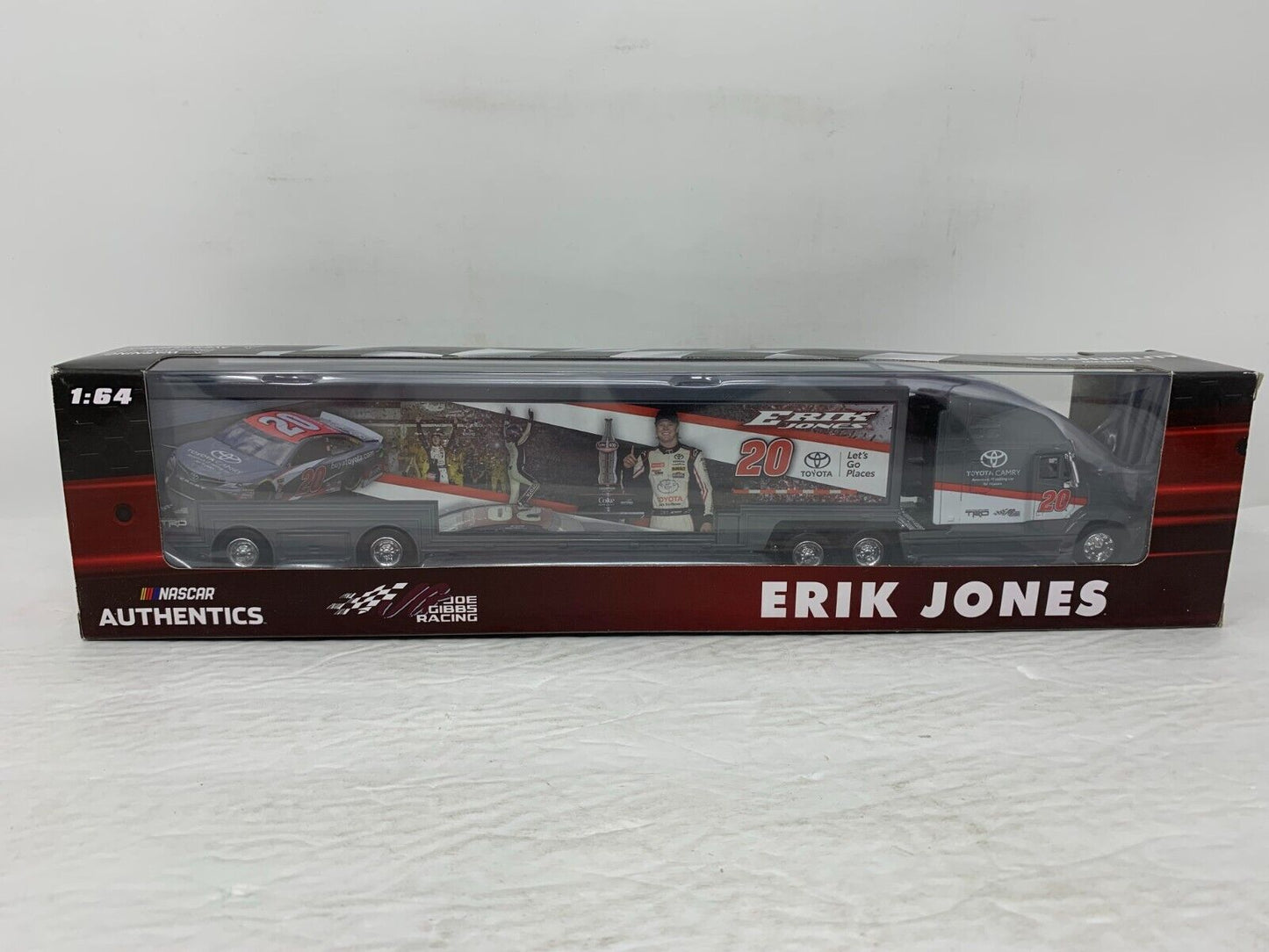 Nascar Authentics #20 Team Toyota Erik Jones Transport Hauler Truck 1:64 Diecast