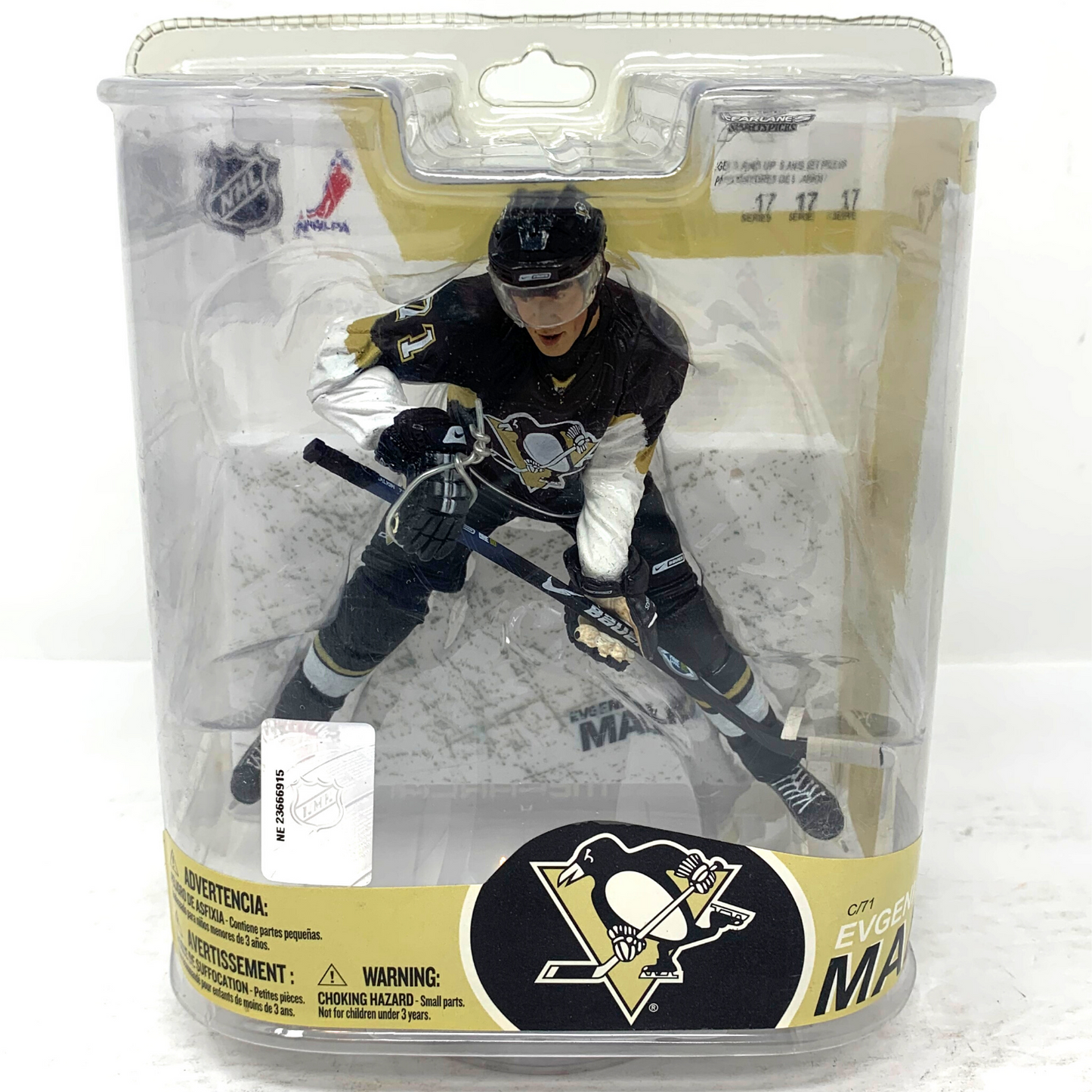 Mcfarlane NHL Evgeni Malkin Pittsburgh Penguins Black Jersey Series 17 Figure