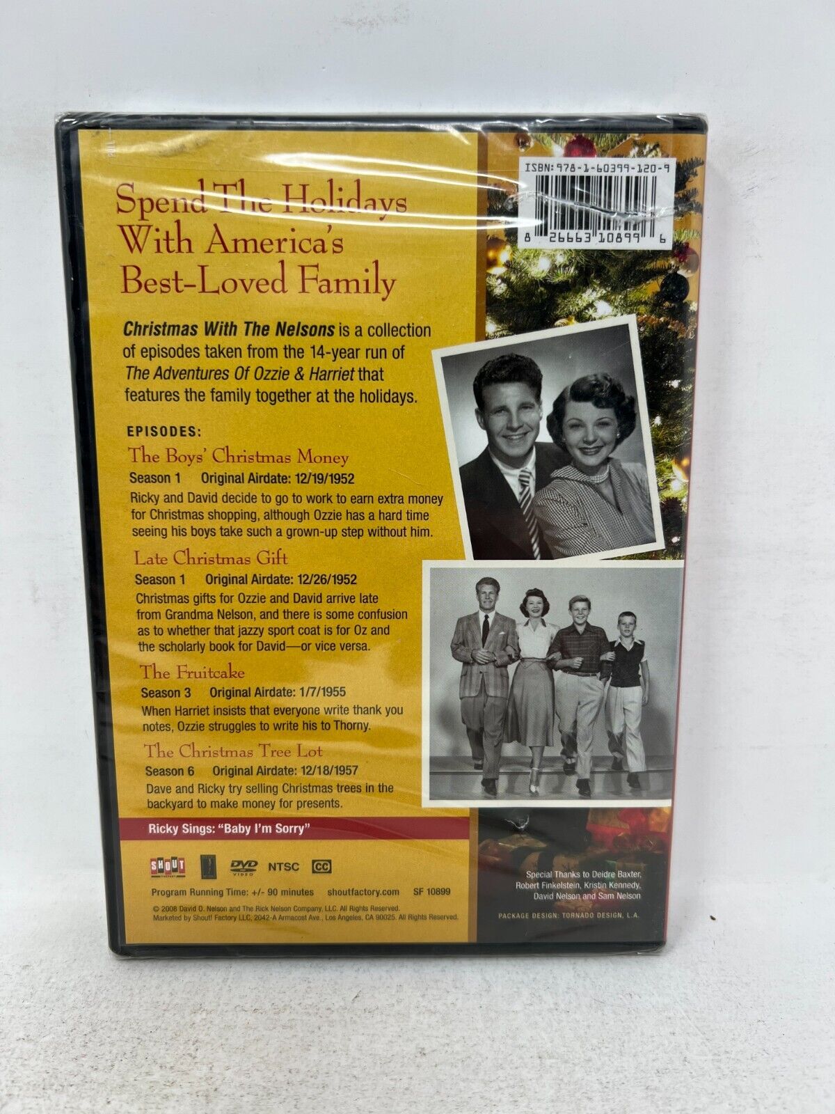 Ozzie & Harriet Christmas With The Nelsons (DVD) New and Sealed!!!