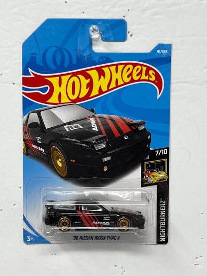 Hot Wheels Nightburnerz 1996 Nissan 180SX Type X JDM 1:64 Diecast