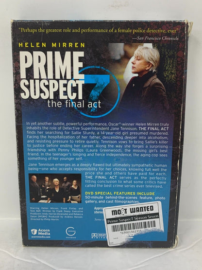 Prime Suspect 7 The Final Act (DVD) TV Series Boxset Good Condition!!!