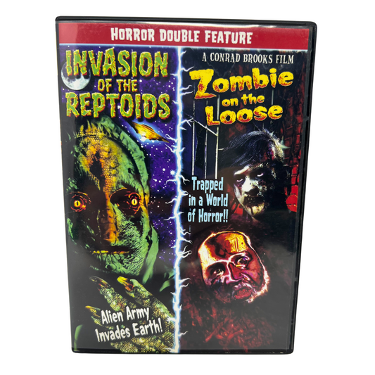 Invasion of the Reptoids / Zombie on the Loose (DVD) Sci-Fi Good Condition!!!