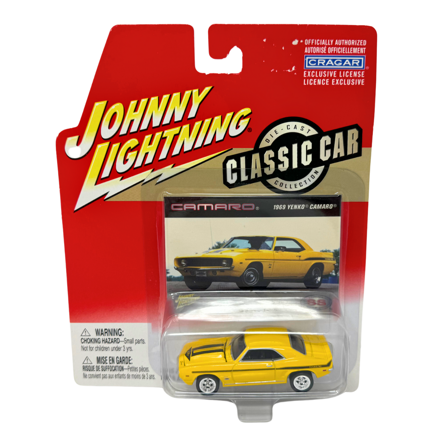 Johnny Lightning Classic Car 1969 Chevrolet Yenko Camaro 1:64 Diecast