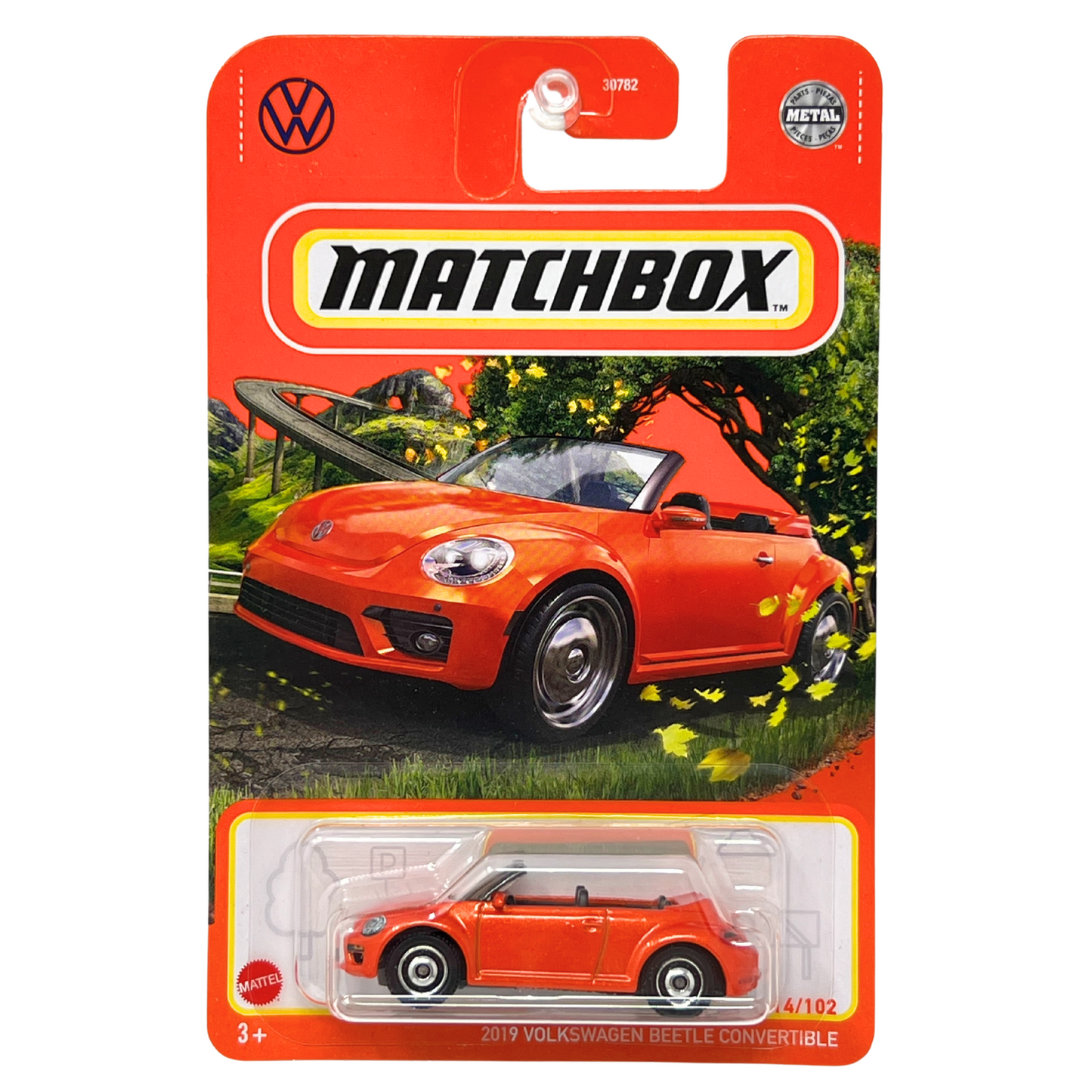 Matchbox 2019 Volkswagen Beetle Convertible 1:64 Diecast