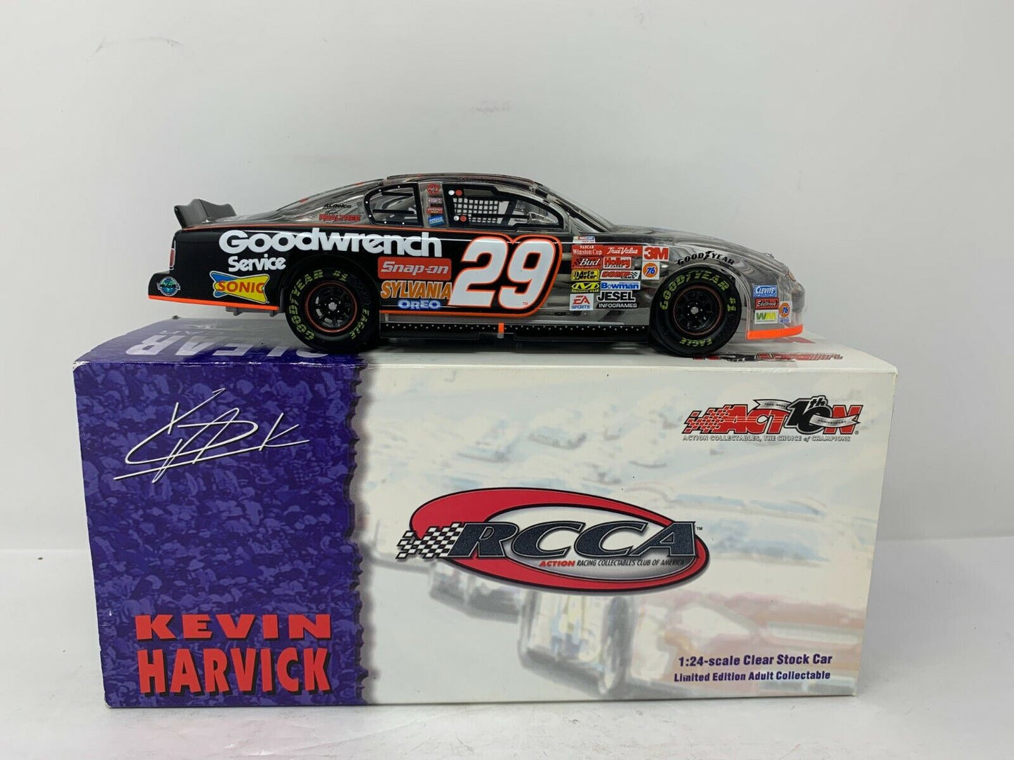 Action Nascar #29 GM Goodwrench Kevin Harvick Clear Monte Carlo 1:24 Diecast