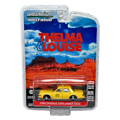 Greenlight Hollywood Thelma & Louise 1984 Dodge Diplomat Taxi 1:64 Diecast