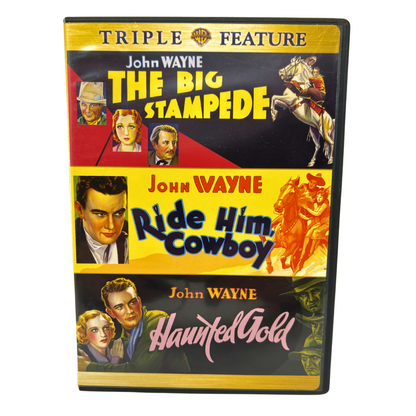 The Big Stampede / Ride Him Cowboy / Haunted Gold (DVD) Western Good Condition!!