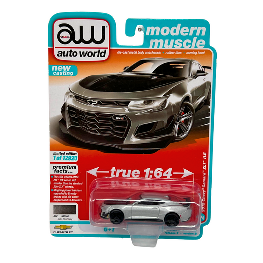 Auto World Modern Muscle 2019 Chevy Camaro ZL1 1LE 1:64 Diecast Version B