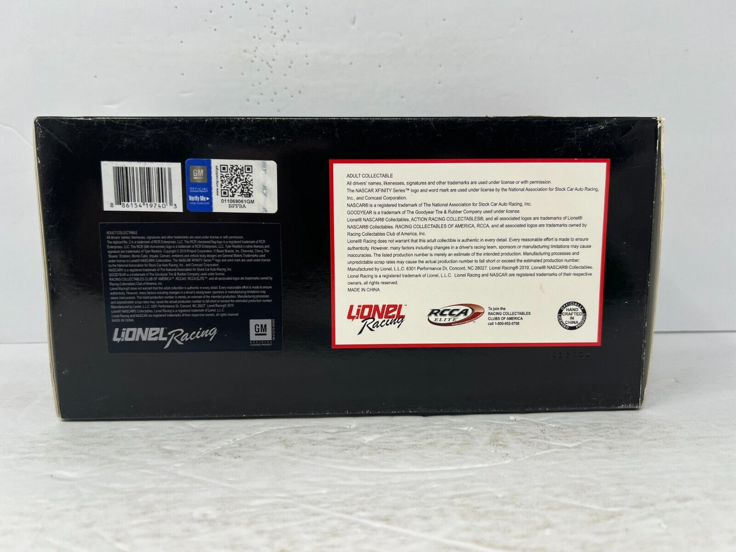 Lionel Racing Nascar #2 Tyler Reddick Tame the Beast Win 2019 Camaro 124 Diecast Autography