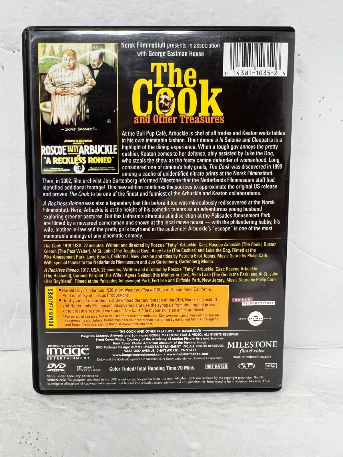 The Cook And Other Treasures (DVD) Comedy