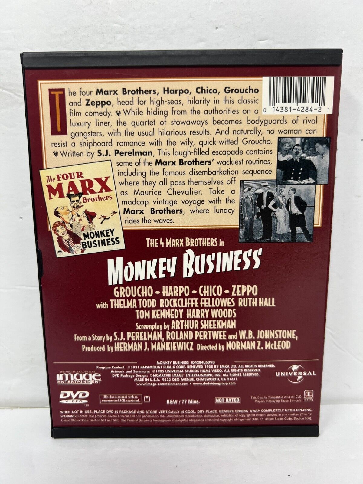 Monkey Business (DVD) Musical Good Condition!!!