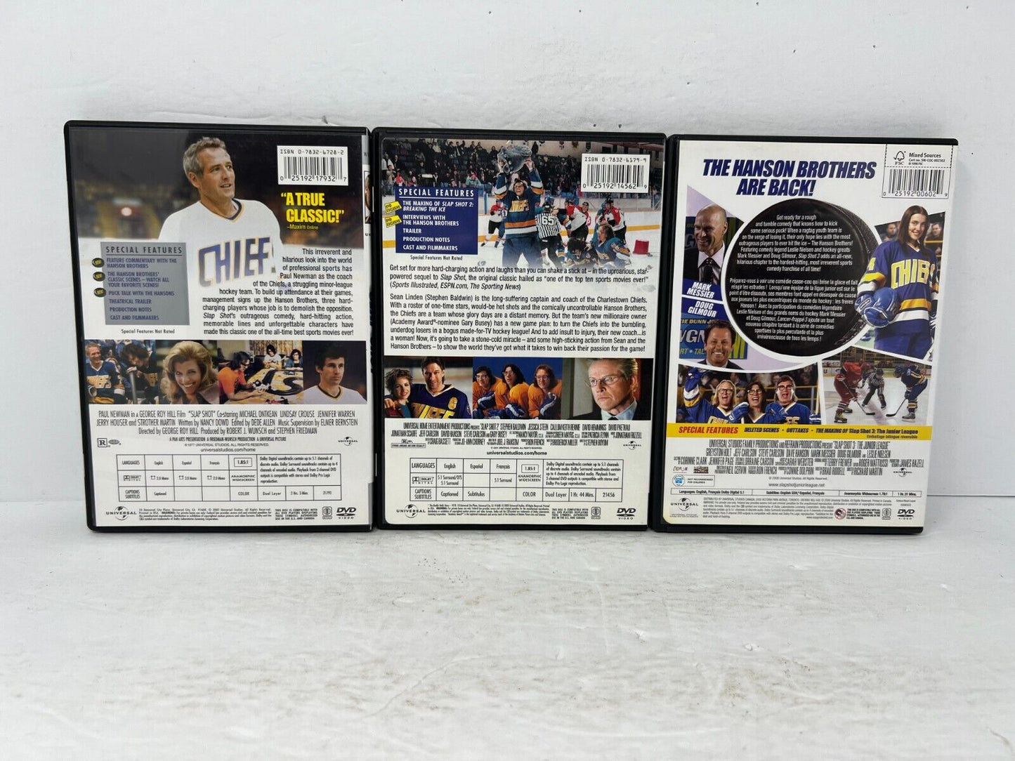 Slap Shot Trilogy 1-3 (DVD) Sports Good Condition!!!