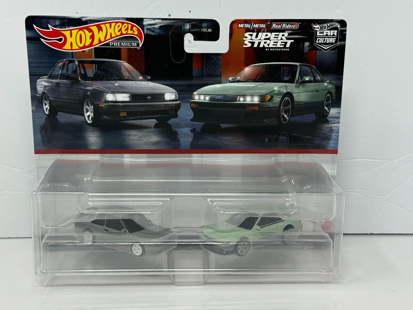 Hot Wheels Premium 1991 Nissan Sentra SE-R & Silvia (S13) 2 Pack 1:64 Diecast