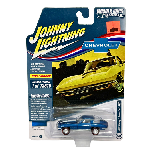 Johnny Lightning Muscle Cars U.S.A. 1967 Chevy Corvette 427 1:64 Diecast Ver. A