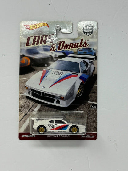 Hot Wheels Cars & Donuts BMW M1 Procar Real Riders 1:64 Diecast