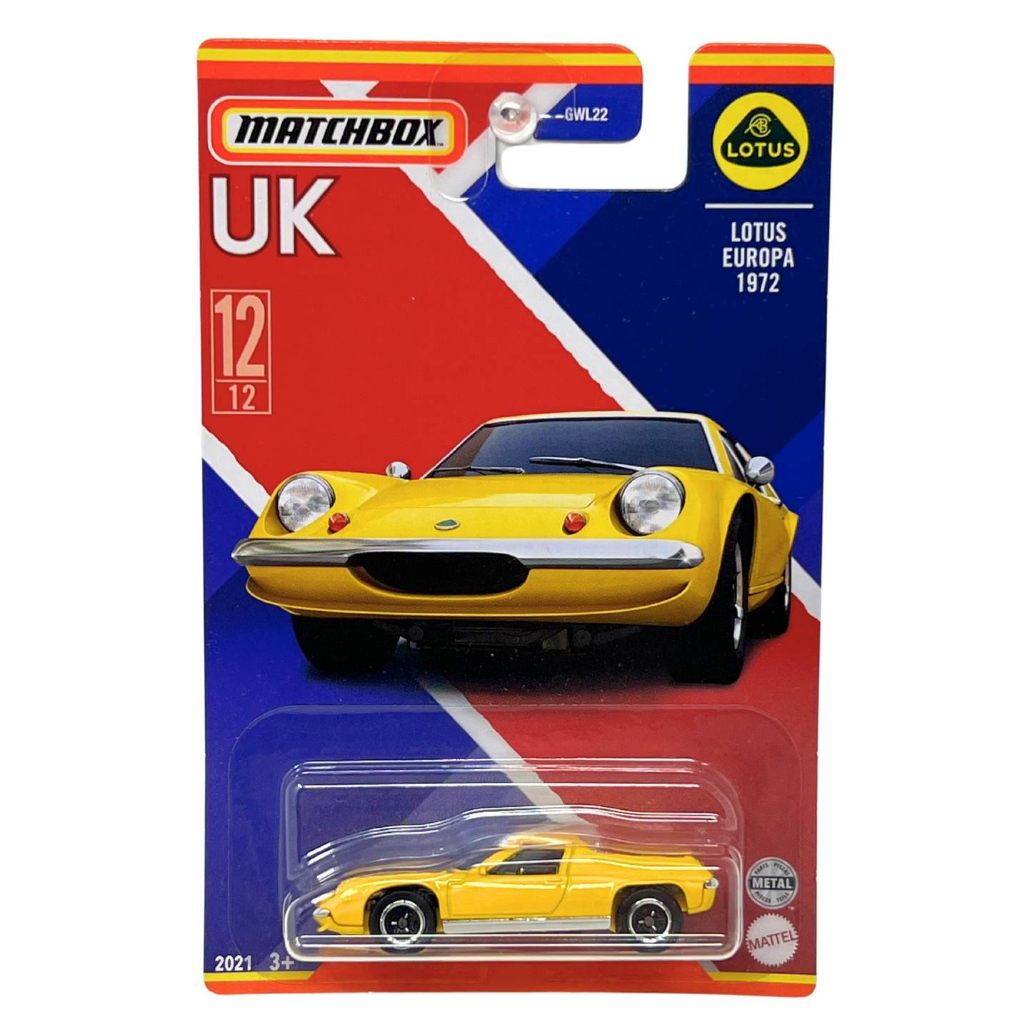 Matchbox UK Lotus Europa 1972 1:64 Diecast V2