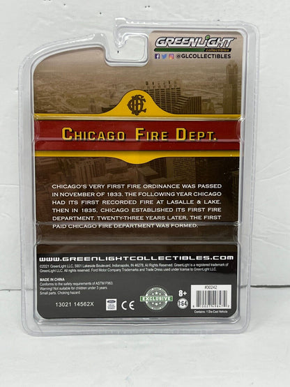Greenlight Chicago Fire Dept. 1969 Ford Club Wagon 1:64 Diecast