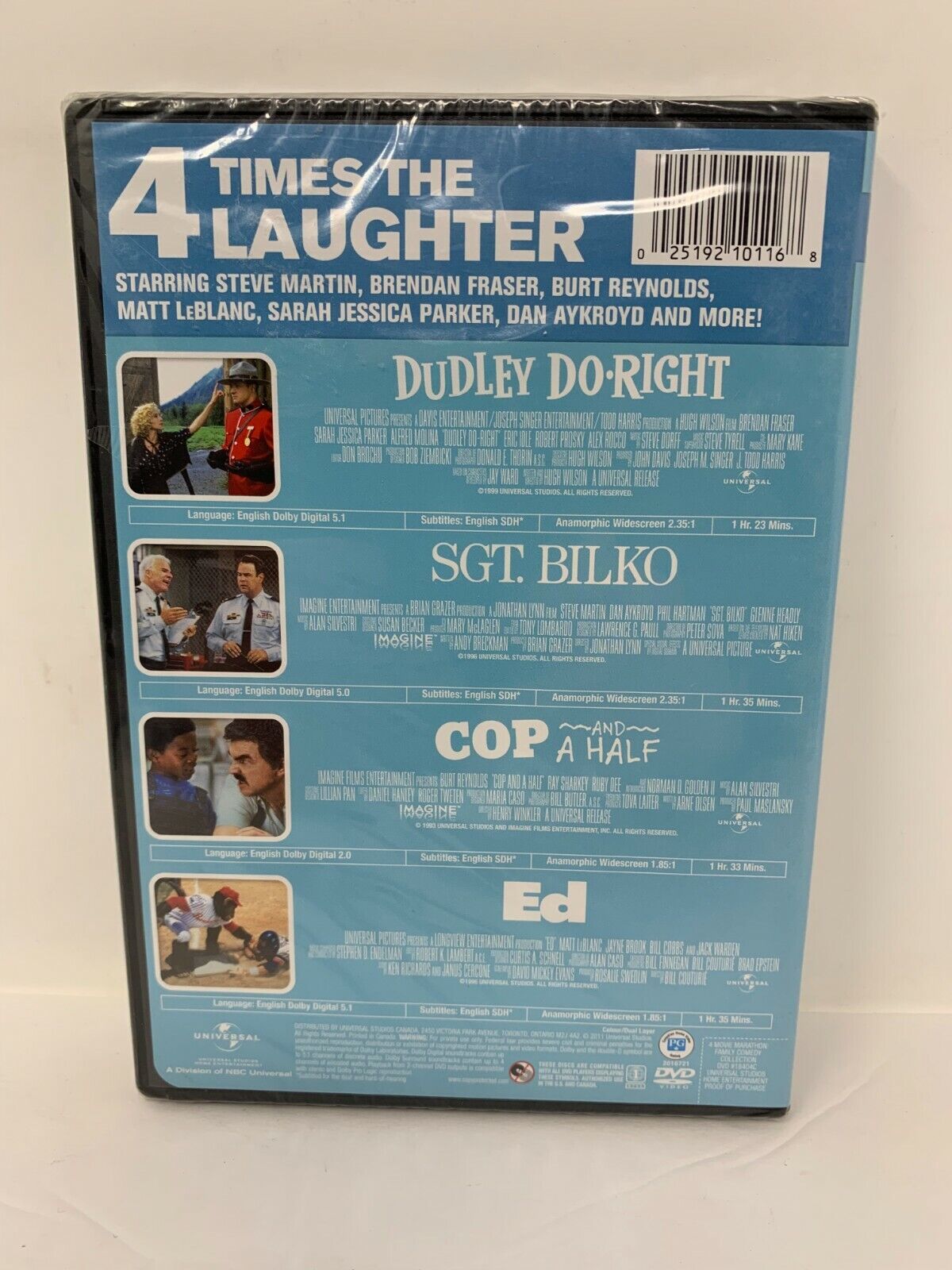 90's Comedy Collection (DVD) Cop 1/2 Ed Bilko Dudley Do Right New and Sealed!!!