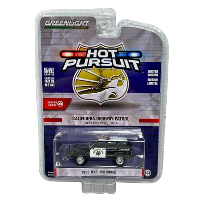 Greenlight Hot Pursuit 1993 Jeep Cherokee 1:64 Diecast