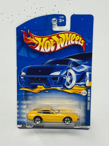 Hot Wheels Ferrari 365 GTB4 Yellow 1:64 Diecast