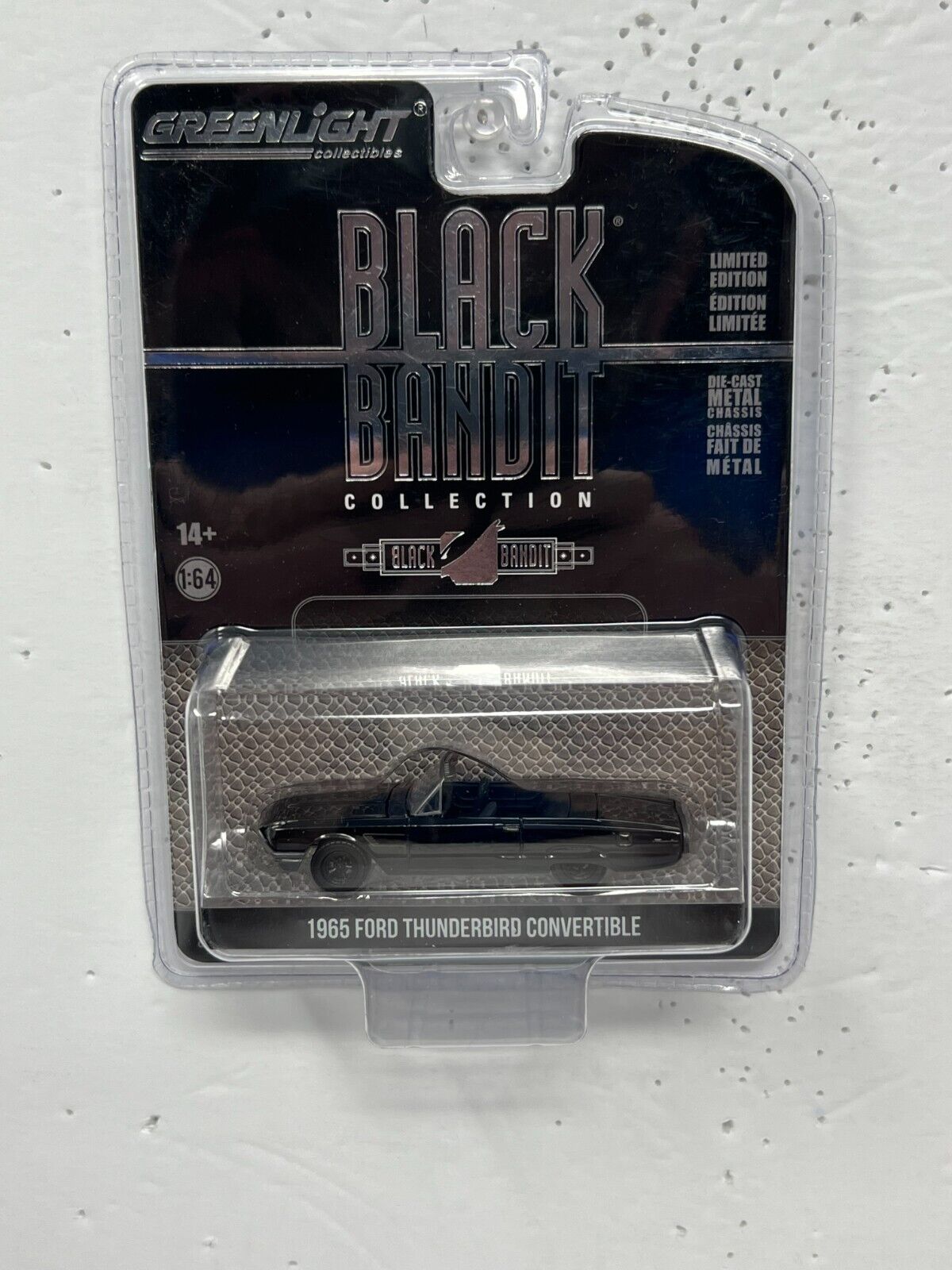 Greenlight Black Bandit 1965 Ford Thunderbird Convertible 1:64 Diecast