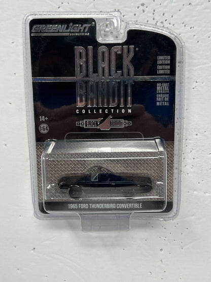 Greenlight Black Bandit 1965 Ford Thunderbird Convertible 1:64 Diecast