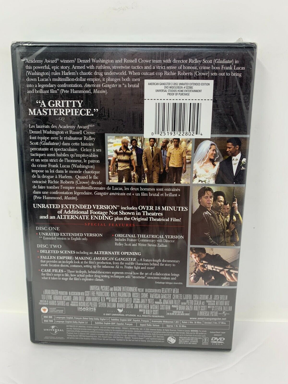 American Gangster (DVD) Crime Brand New and Sealed!!!