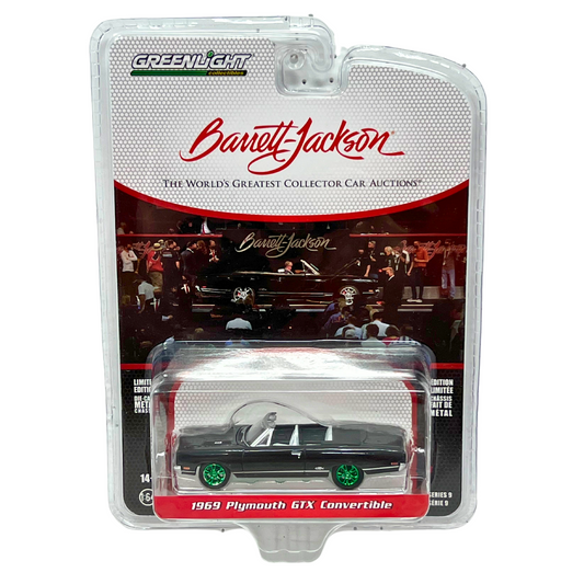 Greenlight Barrett-Jackson 1969 Plymouth GTX Green Machine 1:64 Diecast