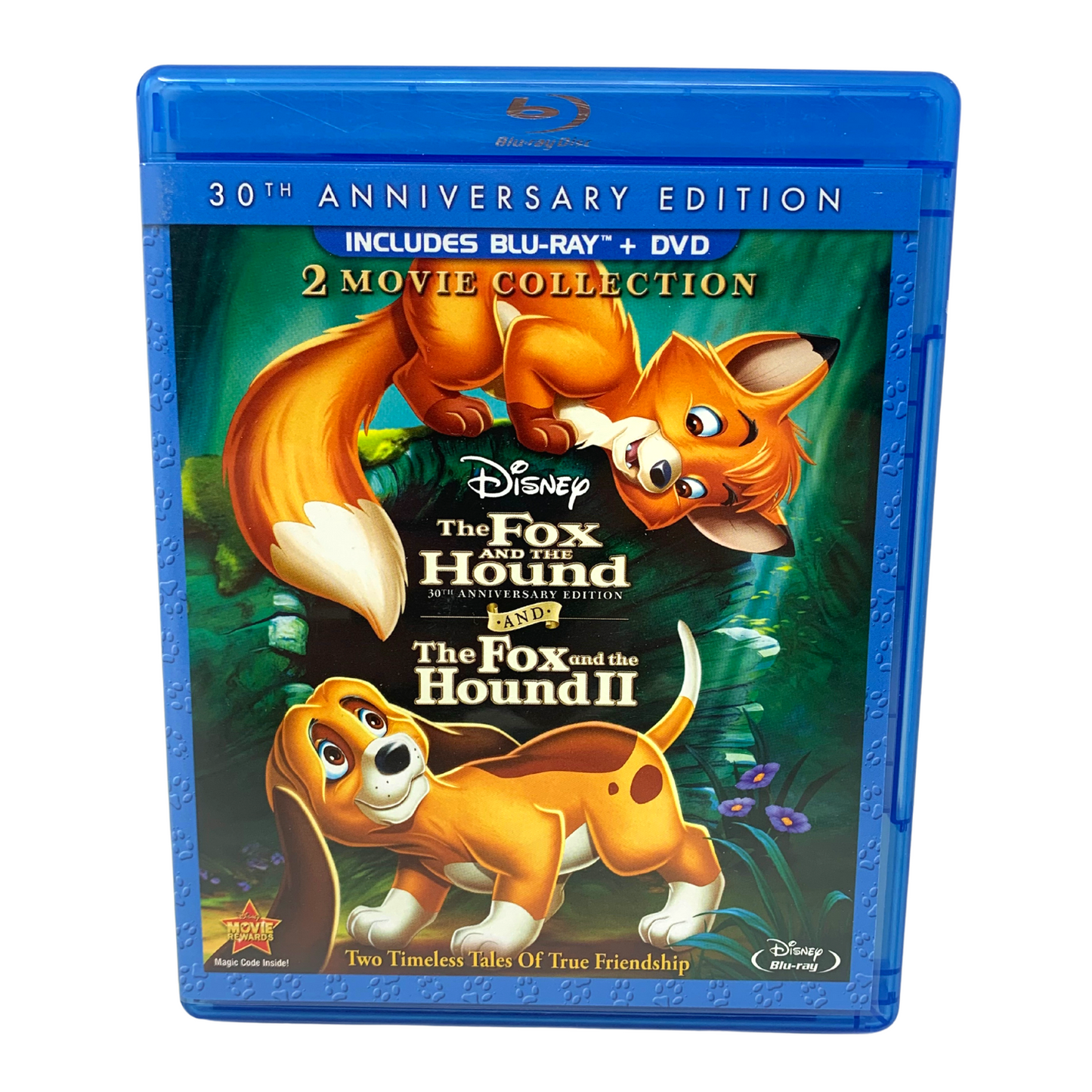 Fox and the Hound 2 Movie Collection (Blu-ray + DVD) Disney Classic Good Shape!!