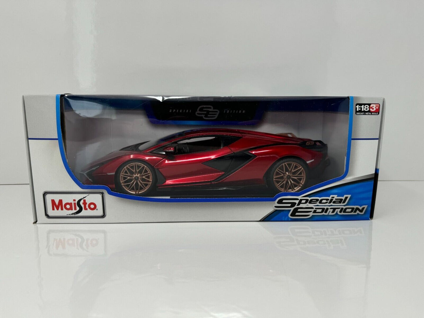 Maisto Lamborghini Sian FKP 37 Special Edition 1:18 Diecast Red Color