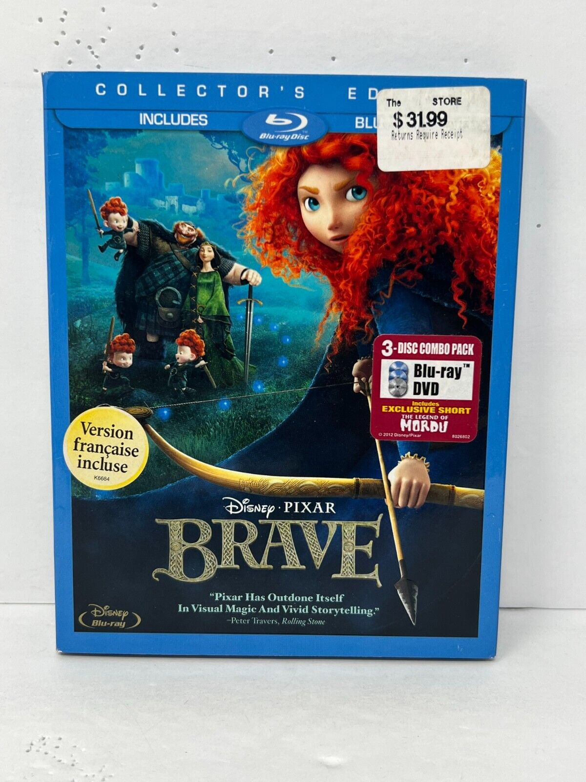 Brave (Blu-ray) Disney Good Condition!!!