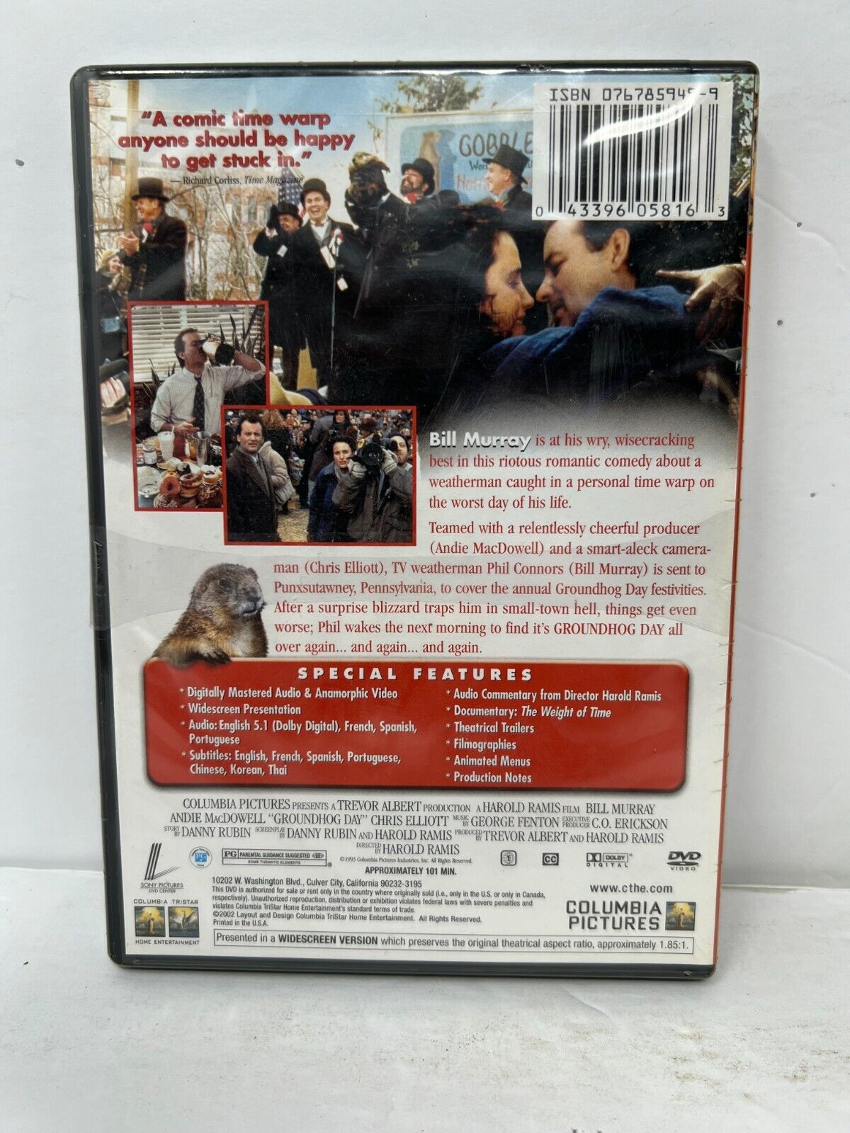 Groundhog Day (DVD) Comedy New and Sealed!!!