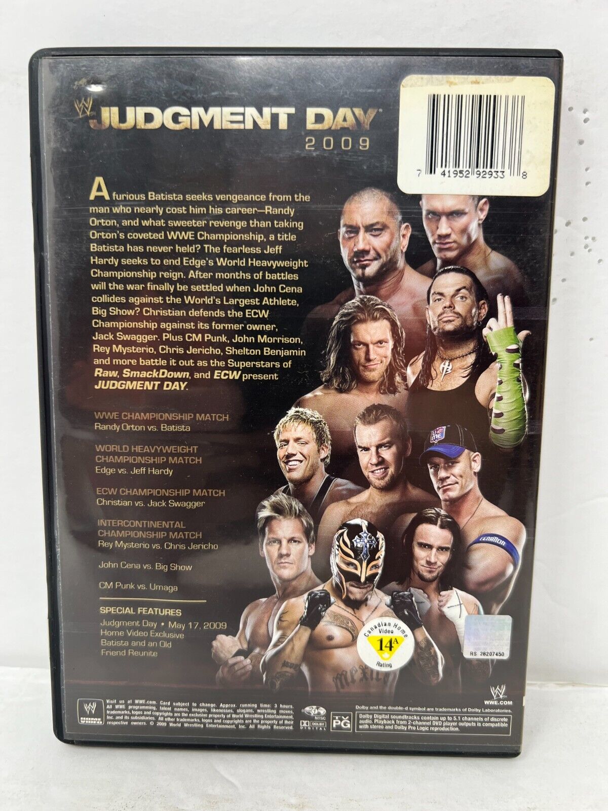 WWE Judgment Day (DVD) Sports Good Condition!!!