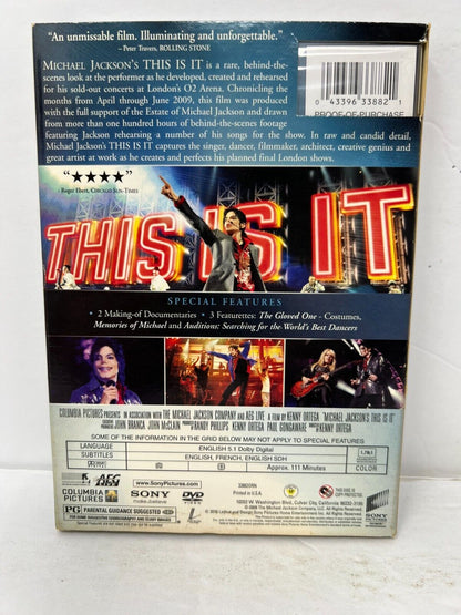 This Is It (DVD) Documentary New and Sealed!!!