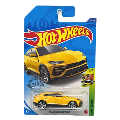 Hot Wheels Factory Fresh 2017 Lamborghini Urus 1:64 Diecast Yellow