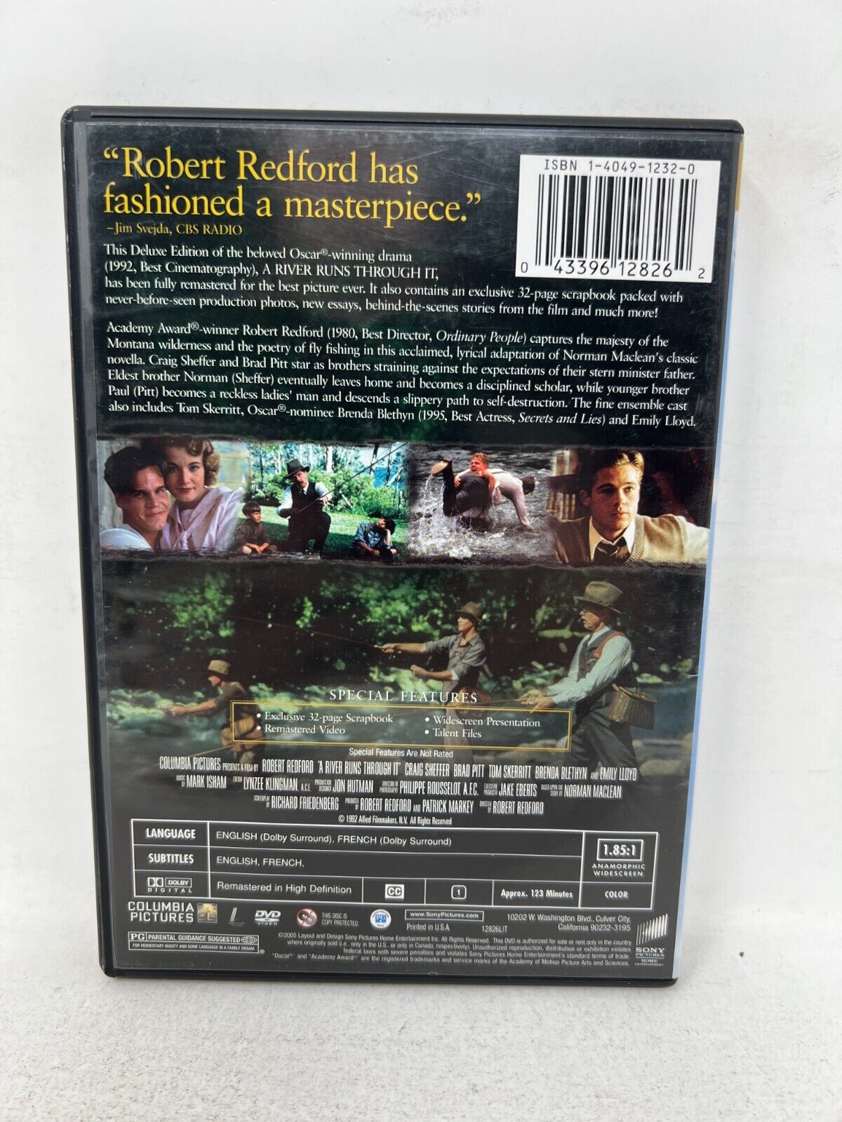 A River Runs Through It (DVD) Drama Good Condition!