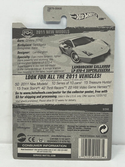 Hot Wheels New Models Lamborghini Gallardo LP 570-4 1:64 Diecast Factory Sealed