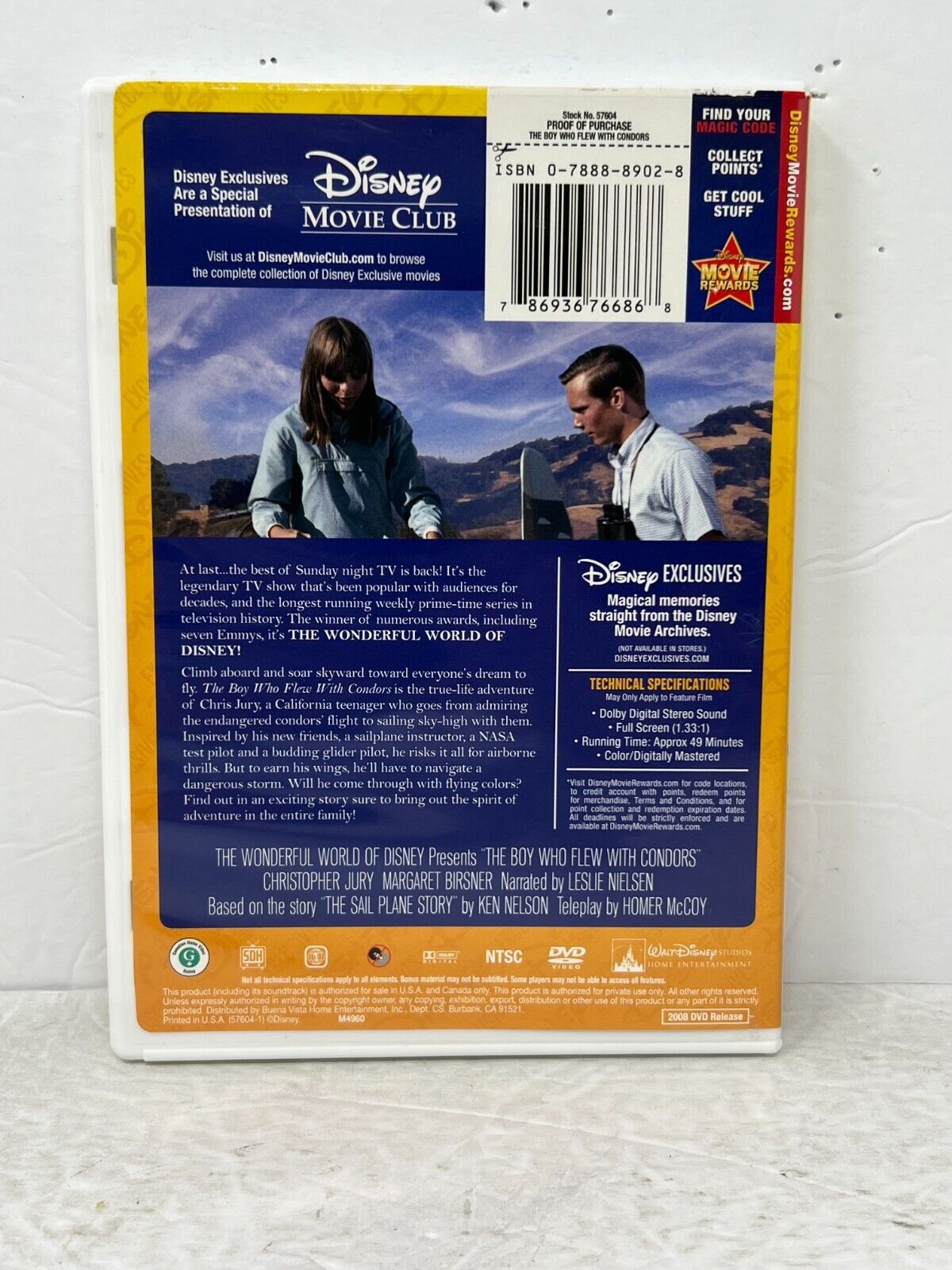 The Boy Who Flew With Condors (DVD) Disney Movie Club Exclusive